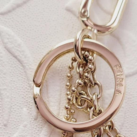 Furla Blush Keychain with Heart Charm - Picture 5 of 5